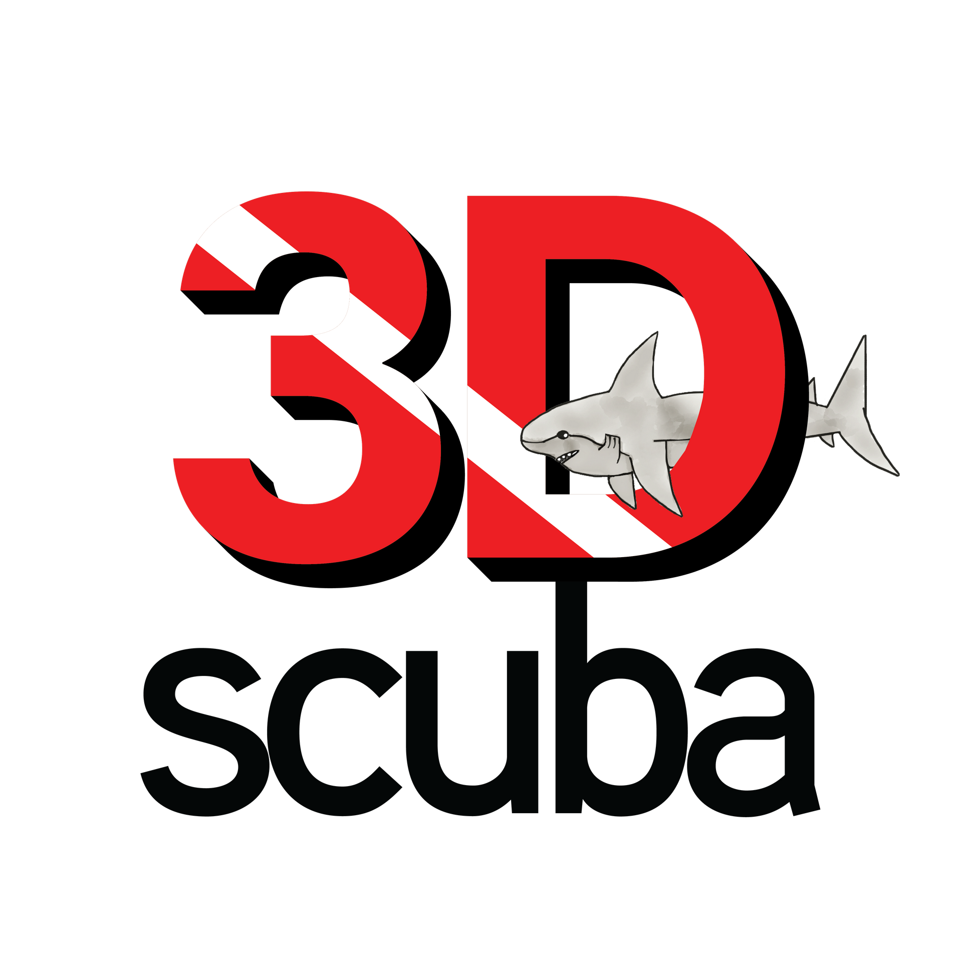3D Scuba Logo