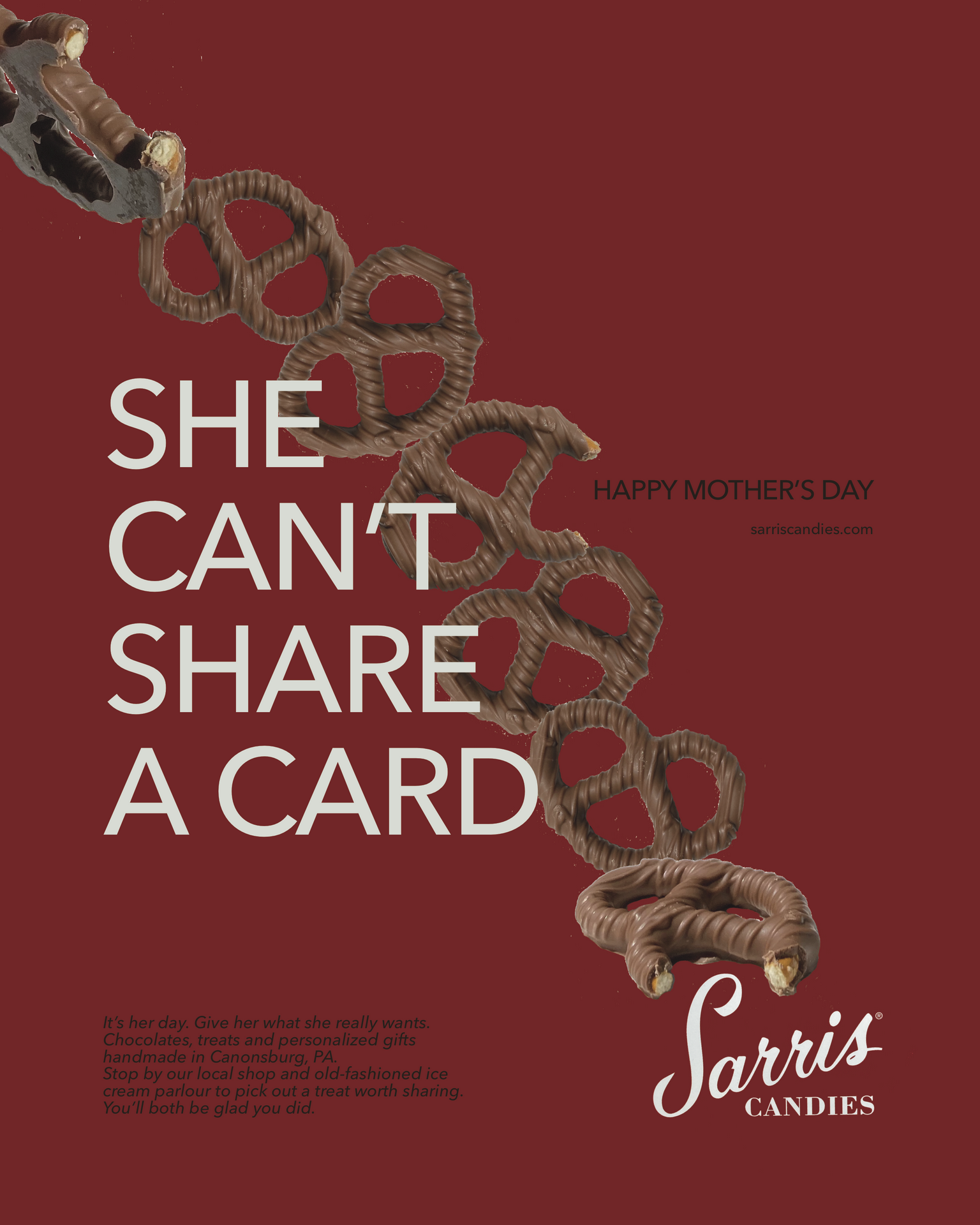 Sarris Candies Print Ad - Magazine