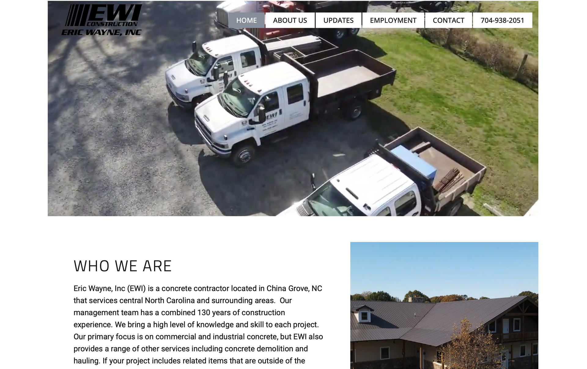 Eric Wayne Inc Website Design